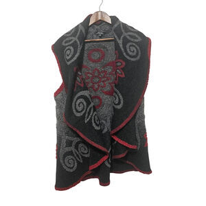 Charlie B Sweater Vest Italy Women's Size OS Funky Art-Wear Wool Cozy